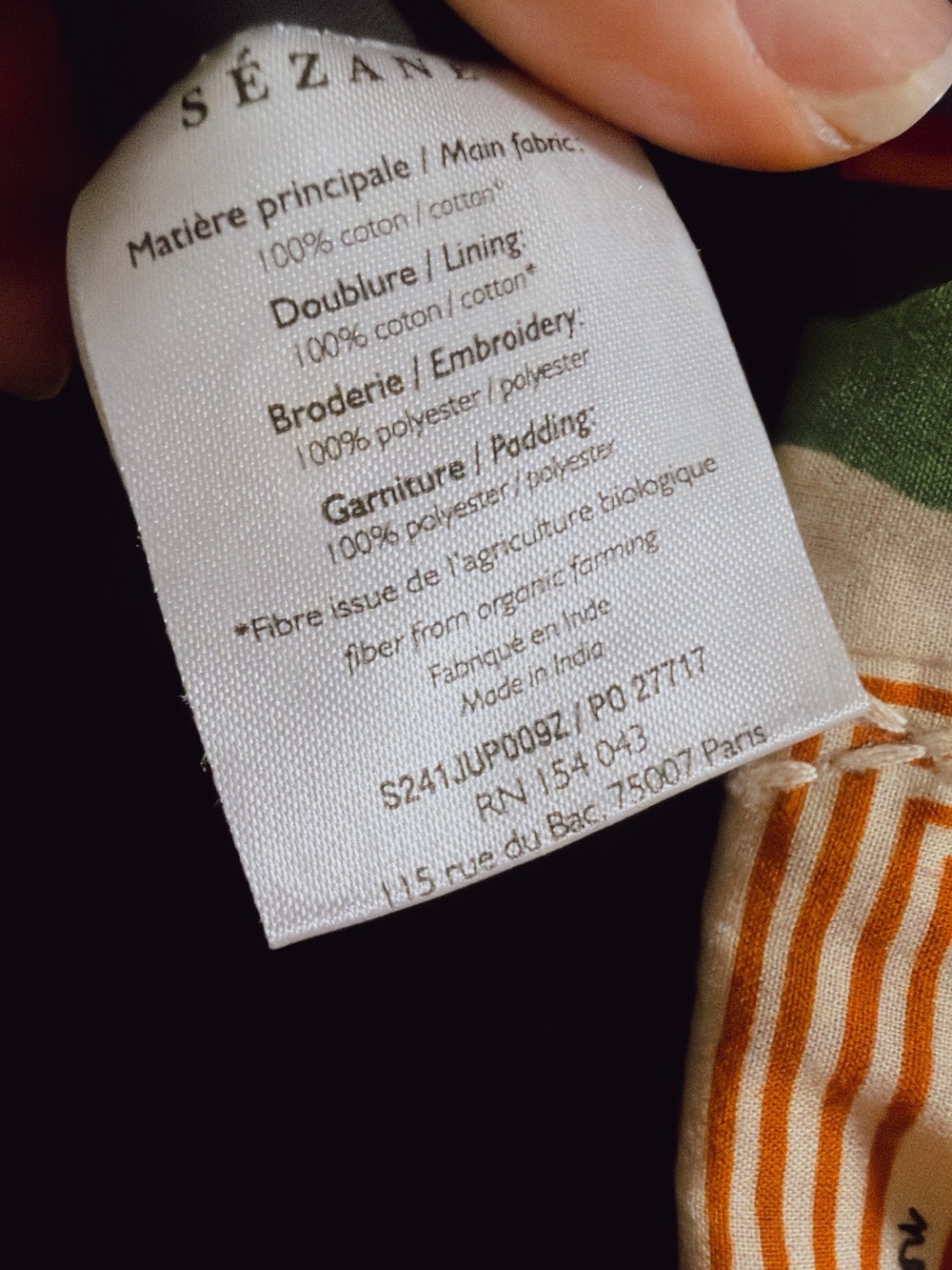 Sezane Pangea Malia Patchwork Mini Skirt - 36/4 - Picture 7 of 7